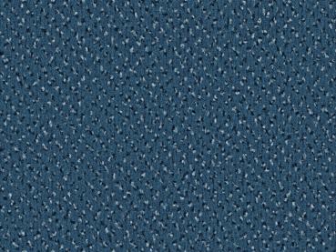 Preview: „Vorwerk Alexis Teppichboden in Blau – gleichmäßige Velours-Oberfläche in klassischer Farbgebung“